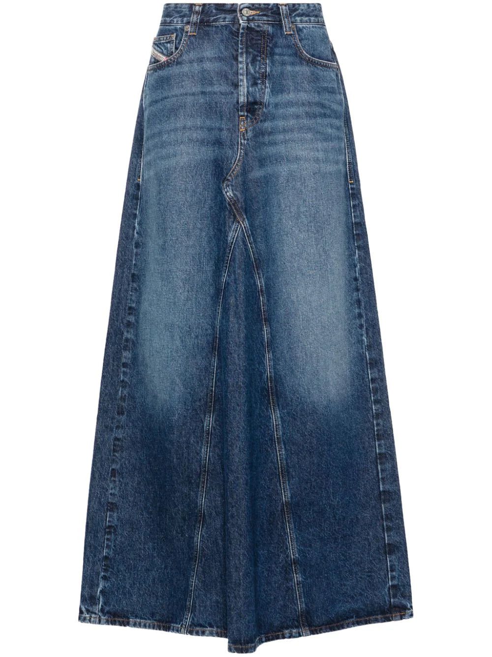 Diesel De-Pago maxi denim skirt