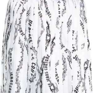 Versace Jeans Couture Chain Couture-print pleated skirt