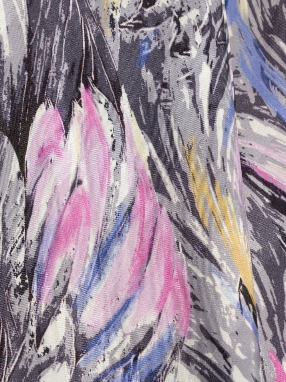 Balmain abstract-print tie-neck blouse - Image 5