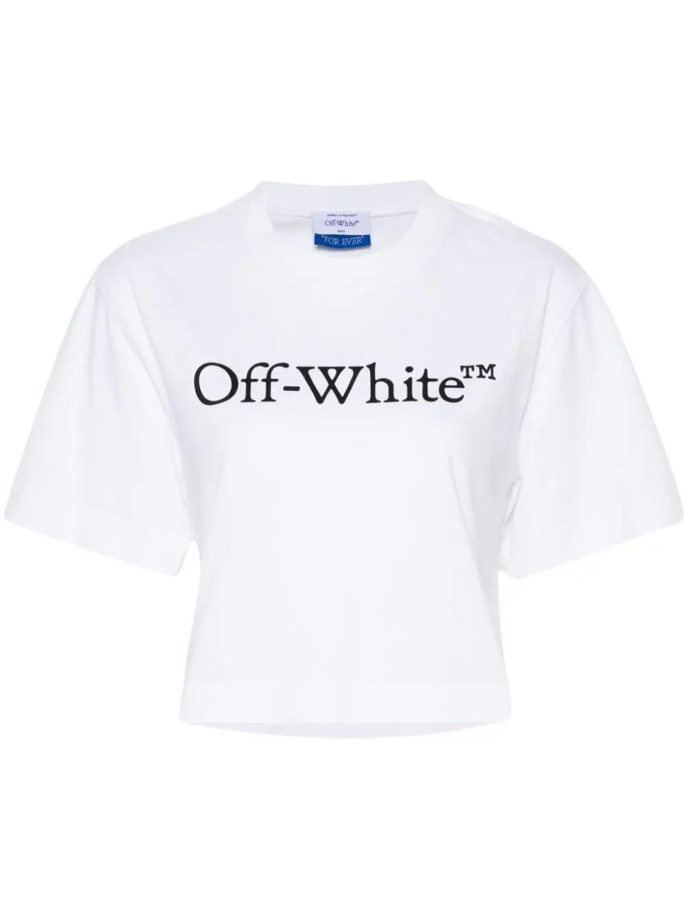 Off-White logo-print cropped T-shirt