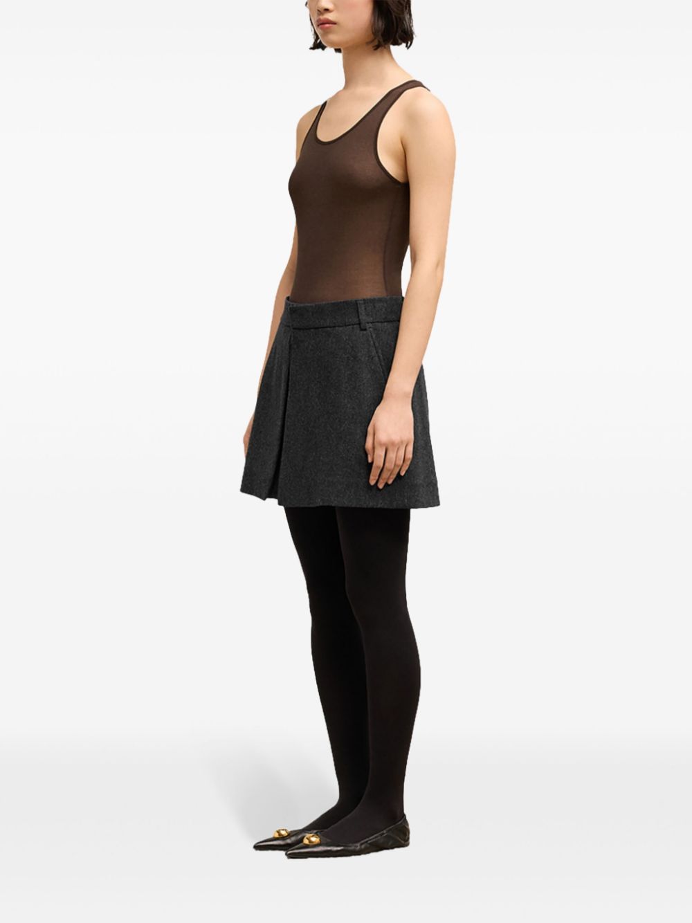 AMI Paris panelled mini skirt - Image 3