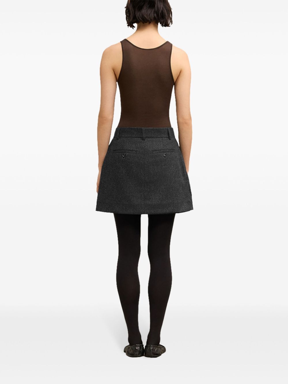 AMI Paris panelled mini skirt - Image 4