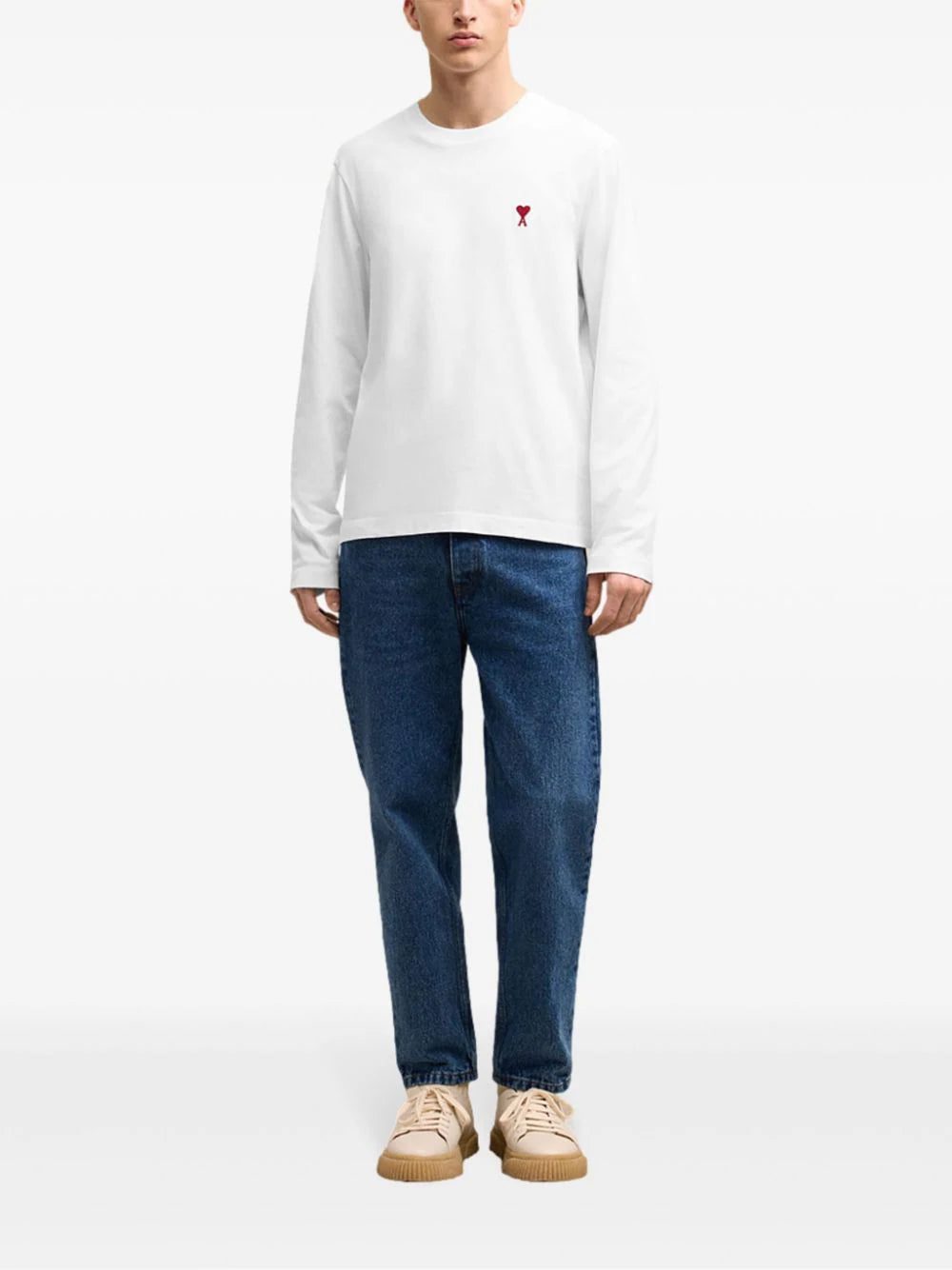 AMI Paris Ami de Coeur long-sleeve T-shirt - Image 3