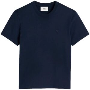 AMI Paris  logo-embroidered T-shirt