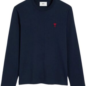 AMI Paris  embroidered logo organic cotton longsleeved shirt