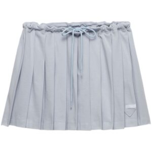 Prada  piqué pleated mini-skirt
