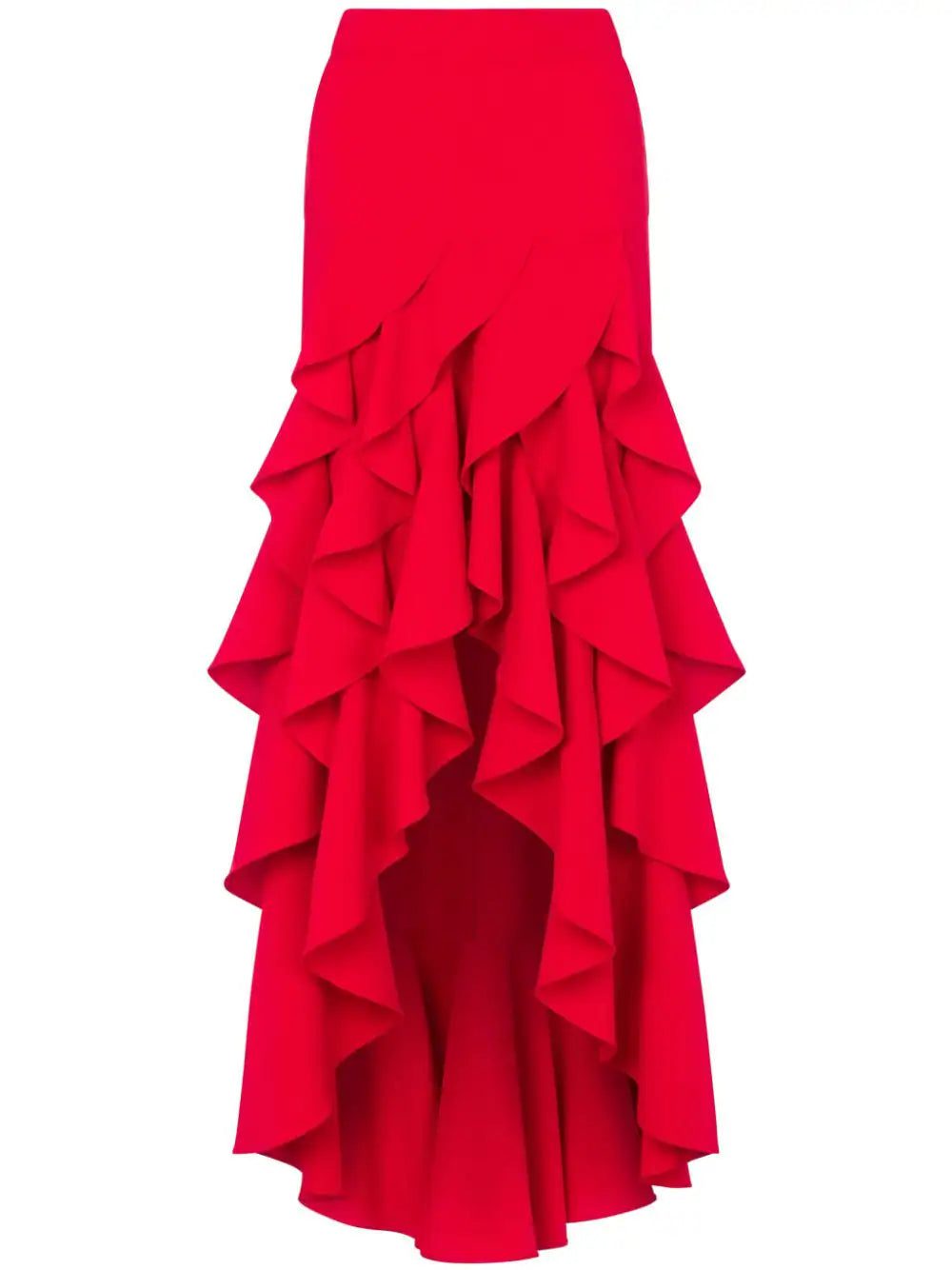 Moschino tiered asymmetric skirt