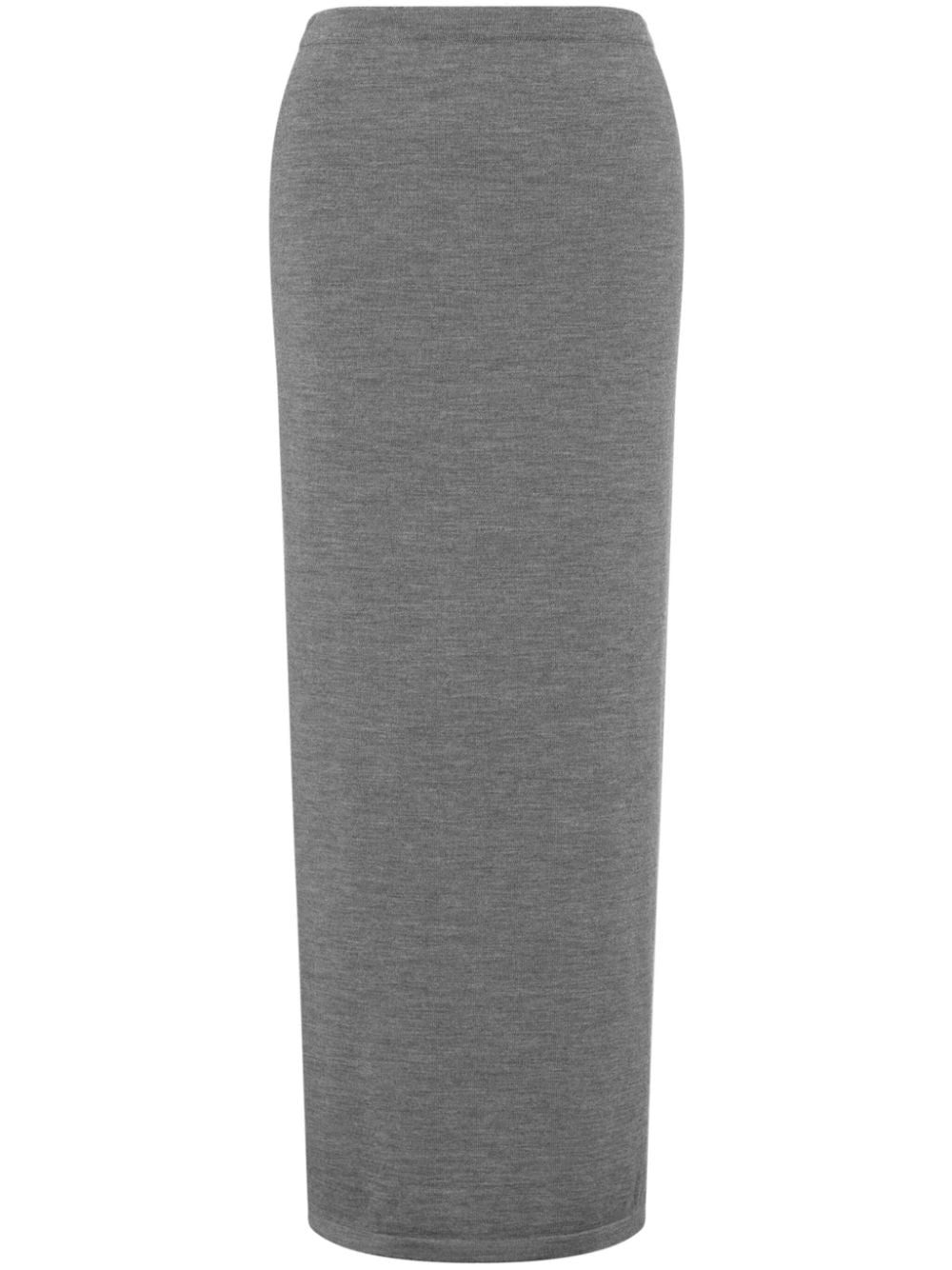 Moschino knitted virgin wool pencil skirt