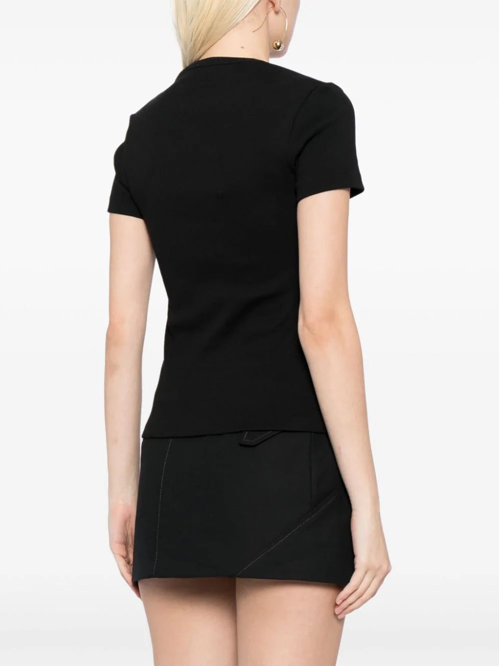 Off-White Off-embroidered ribbed t-shirt - Image 4