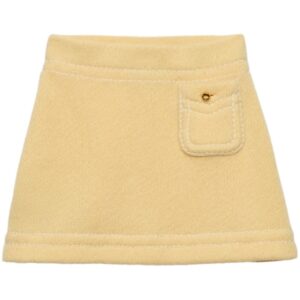 Prada  triangle-logo cashmere miniskirt