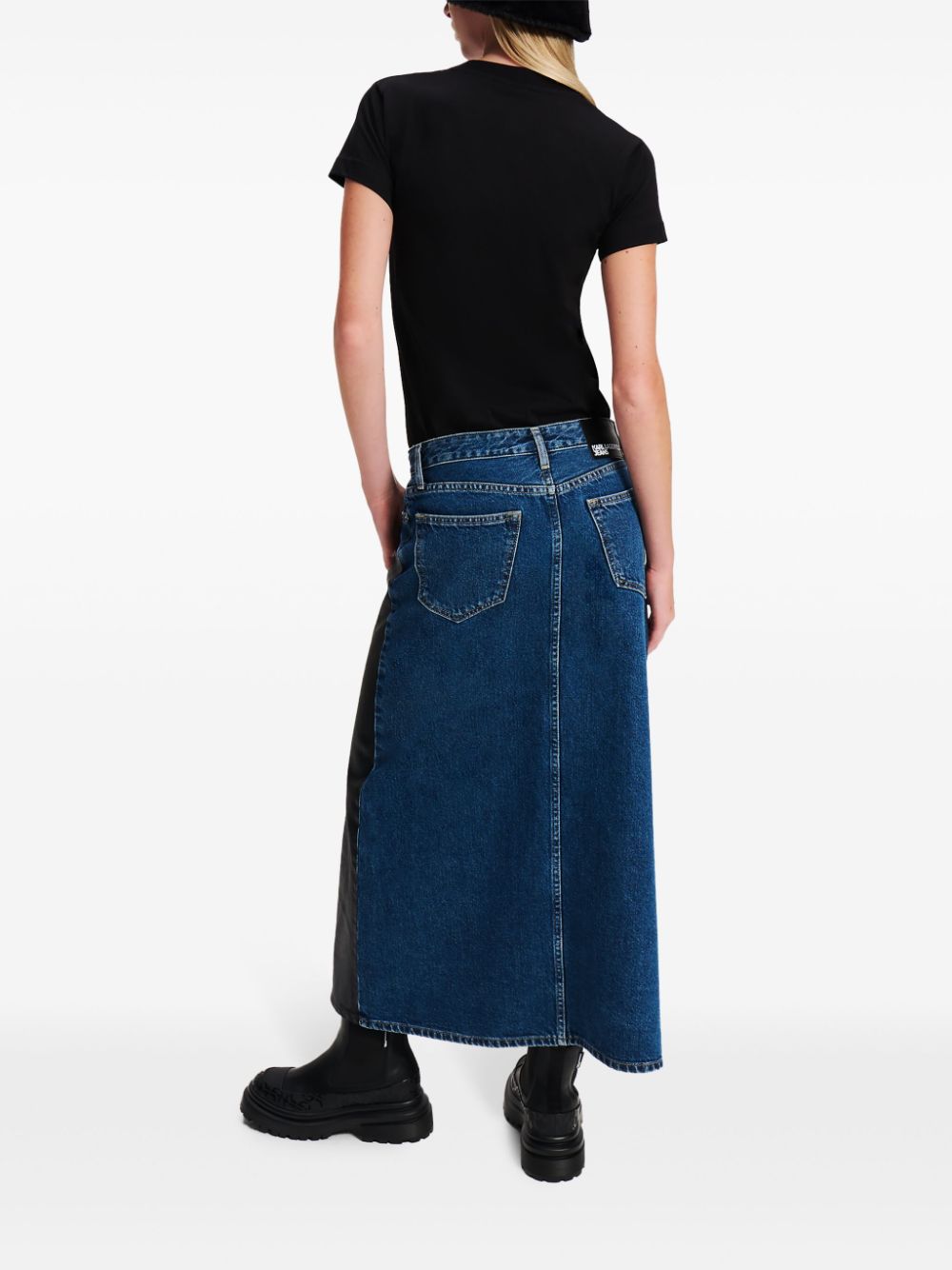 Karl Lagerfeld Jeans Blocked denim skirt - Image 4