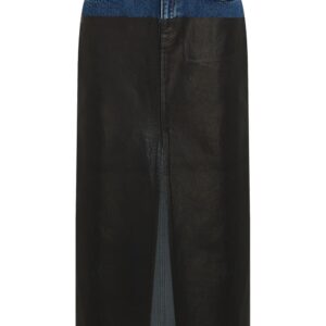 Karl Lagerfeld Jeans  Blocked denim skirt