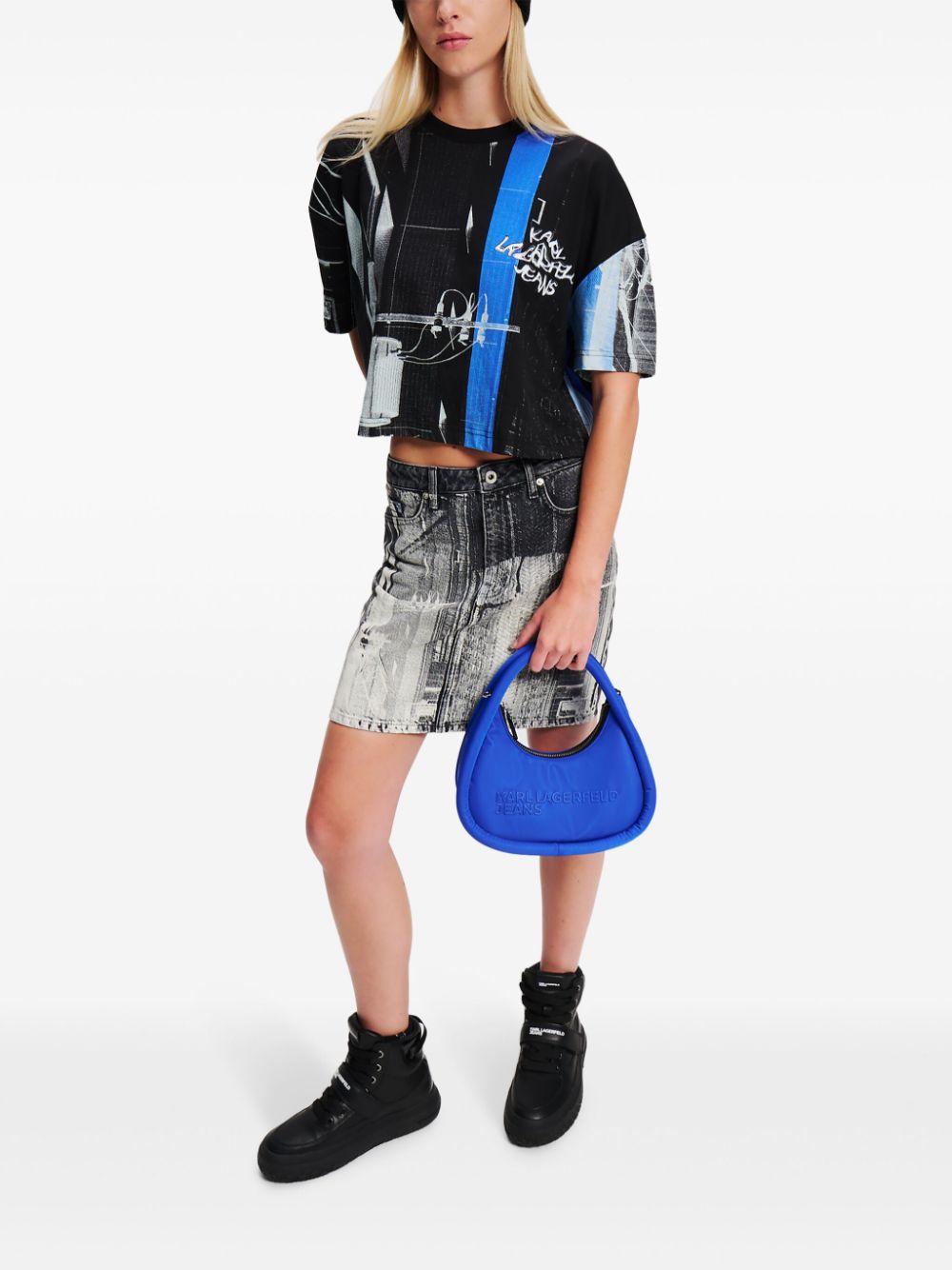 Karl Lagerfeld Jeans Tokyo-print mini skirt - Image 2