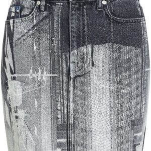 Karl Lagerfeld Jeans  Tokyo-print mini skirt