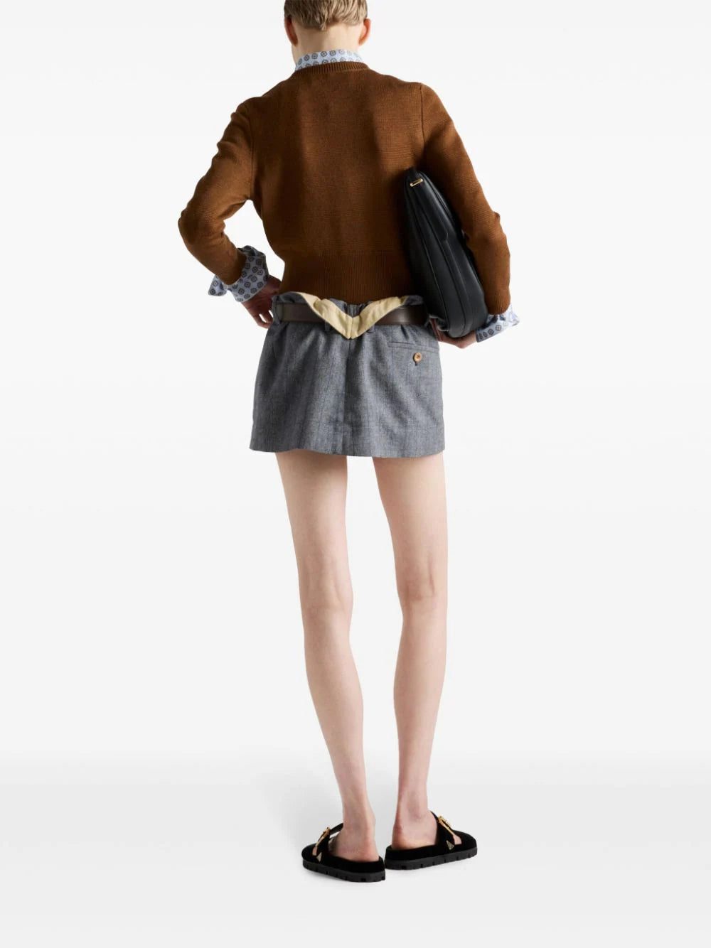 Prada pinstripe-print skirt - Image 3