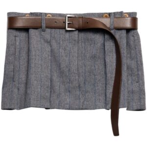 Prada  pinstripe-print skirt