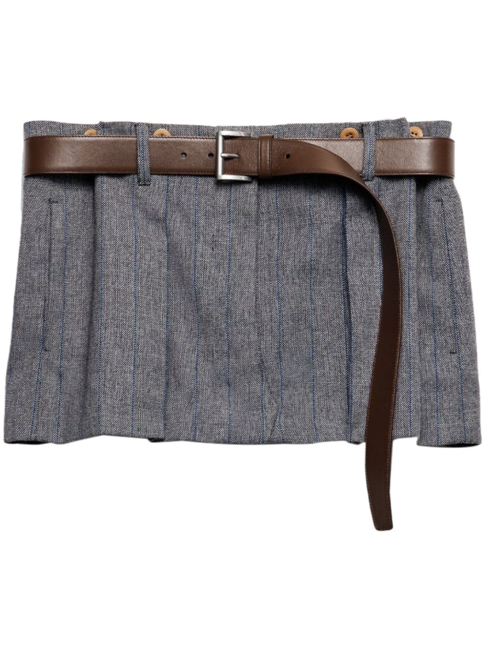 Prada pinstripe-print skirt