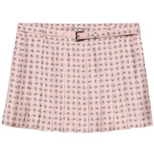 Prada  printed silk twill mini skirt