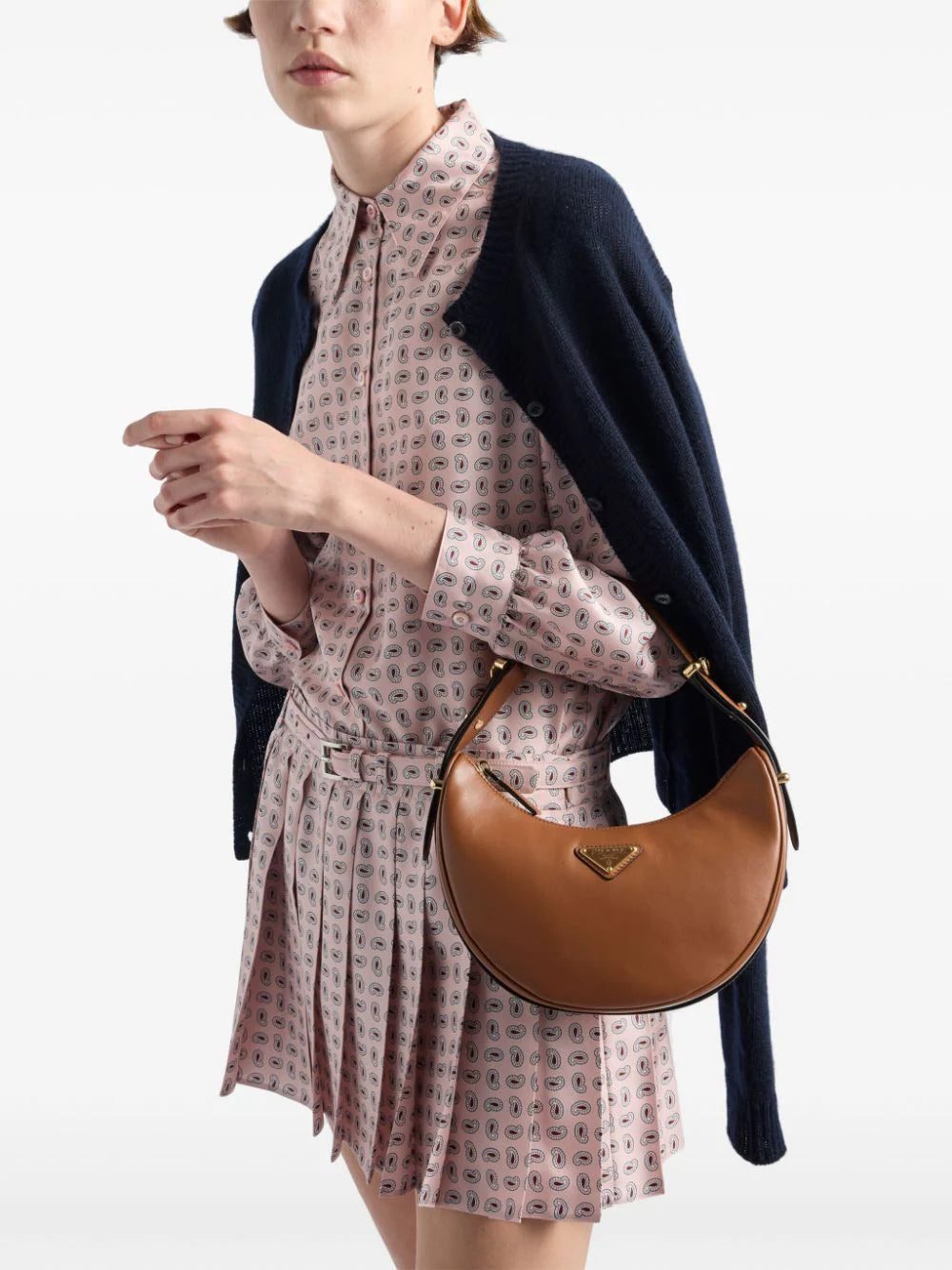 Prada printed silk twill mini skirt - Image 3