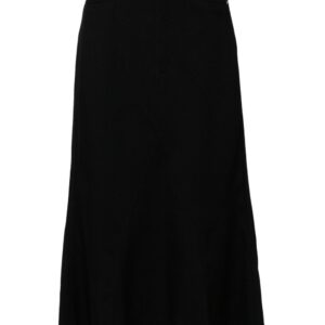 Rick Owens frayed-edge skirt