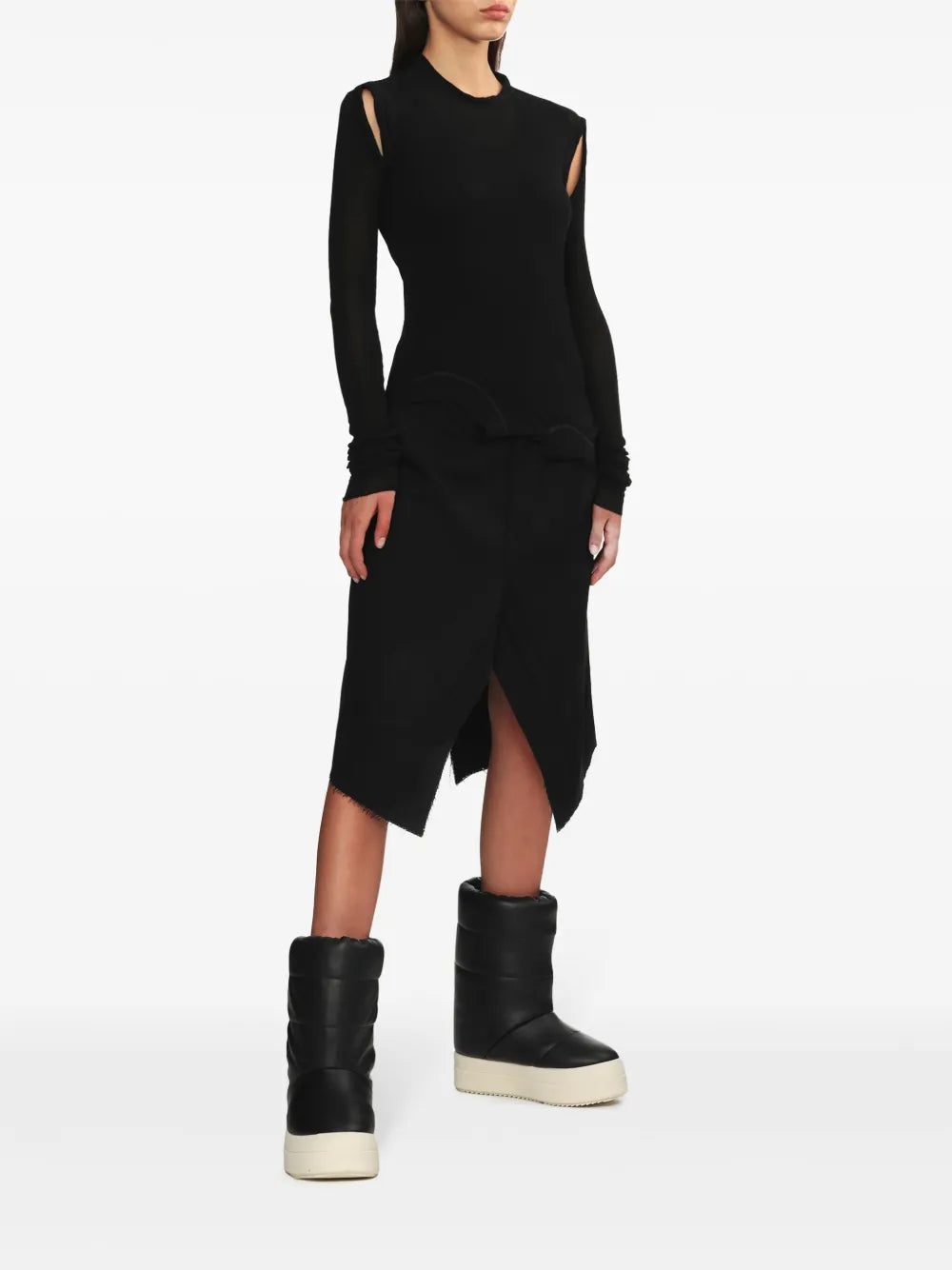 Rick Owens raw-cut midi skirt - Image 2