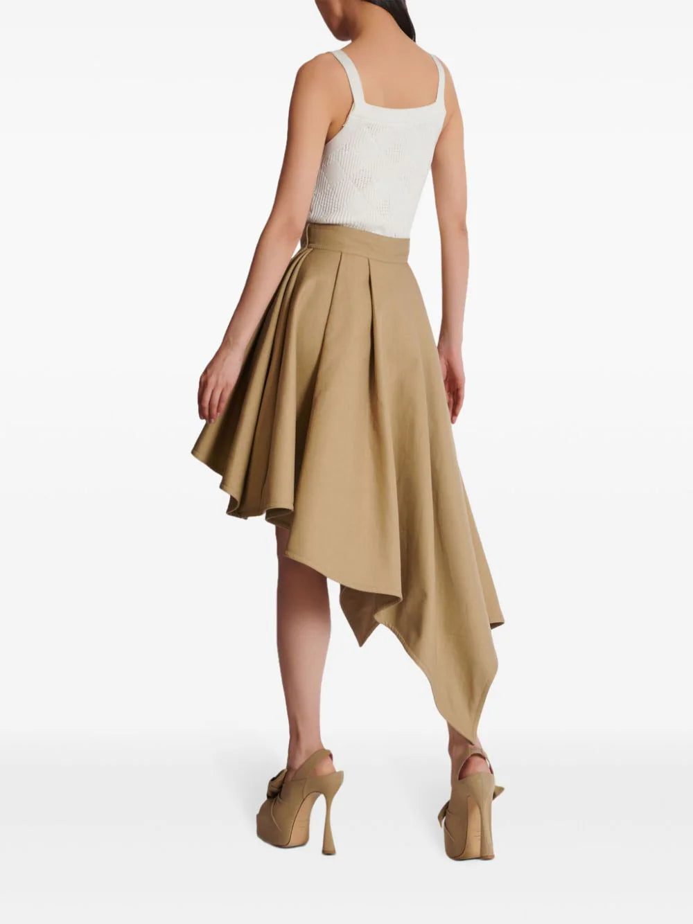 Balmain asymmetric pleated skirt - Image 4