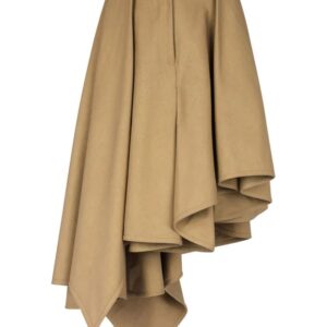Balmain  asymmetric pleated skirt