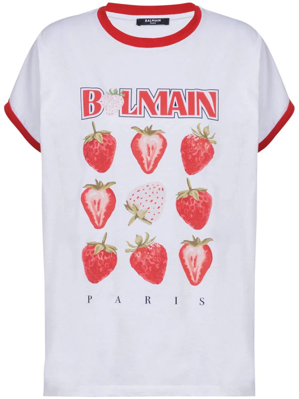 Balmain strawberry print T-shirt