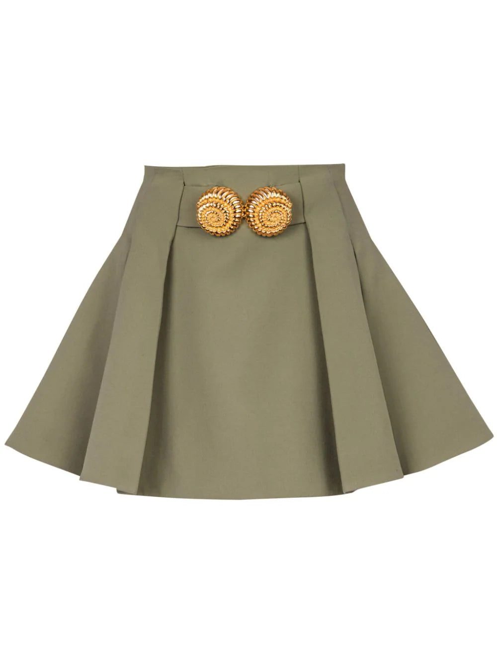 Balmain grain de poudre flared skirt