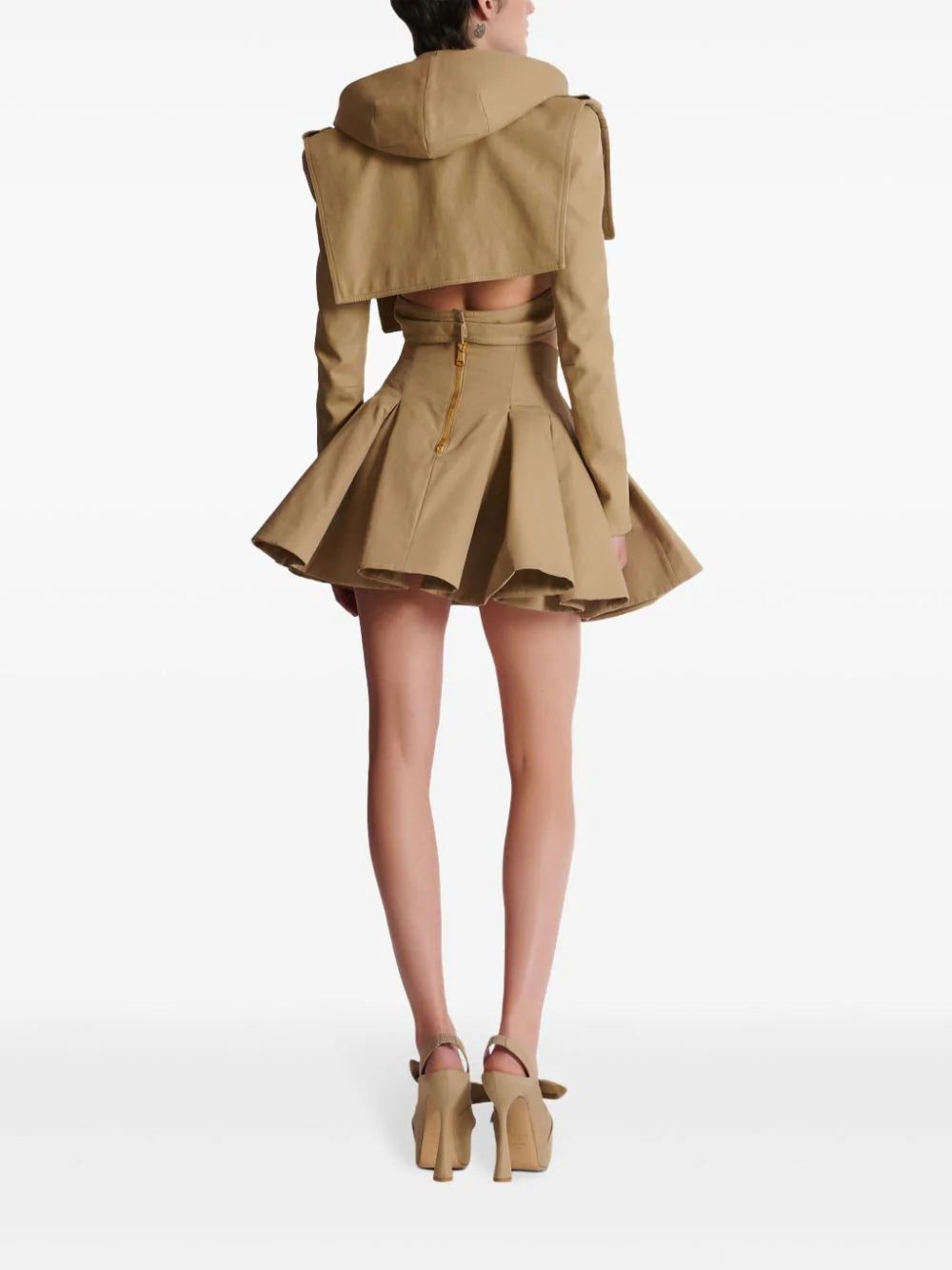 Balmain grain de poudre flared skirt - Image 4