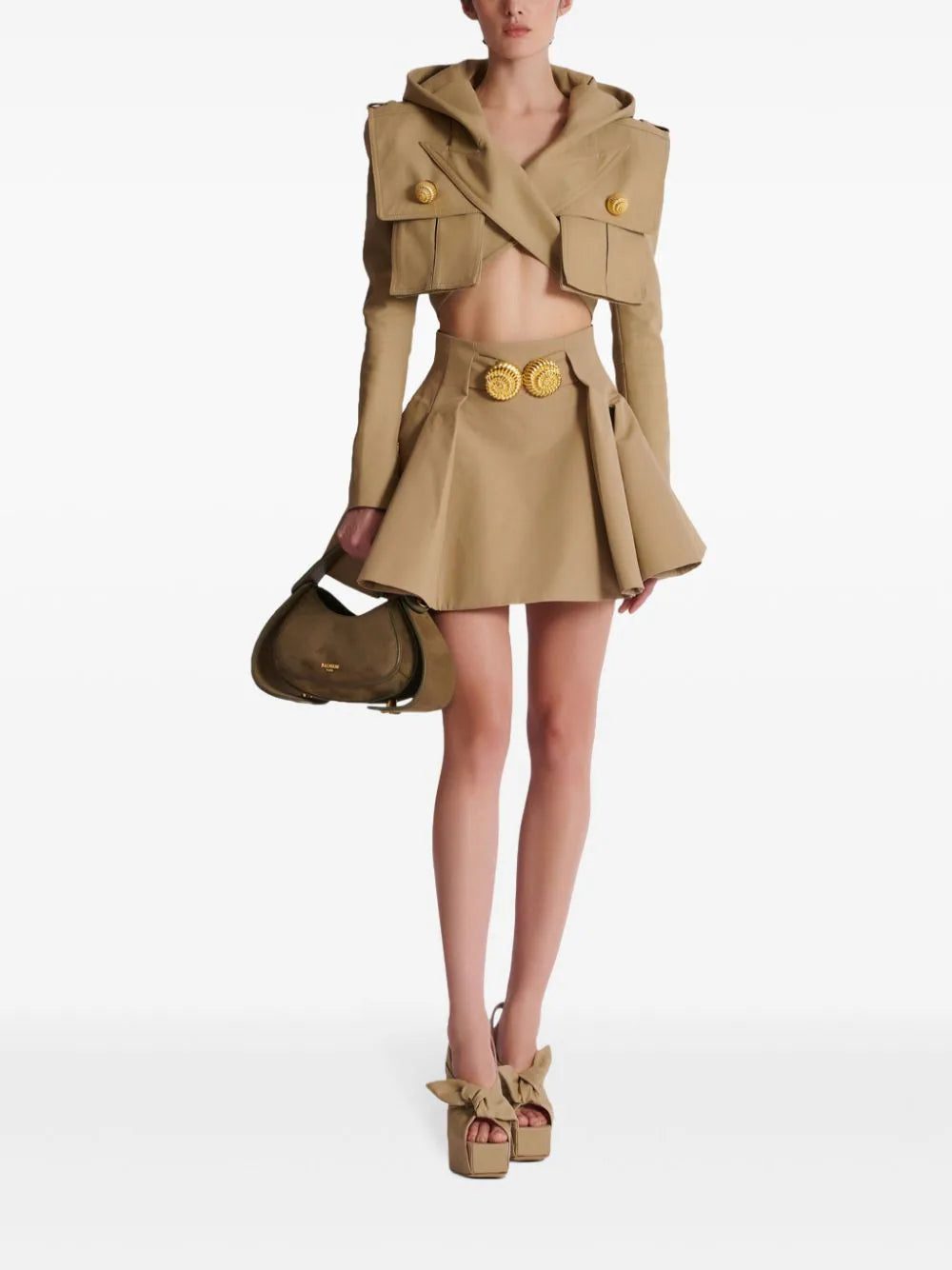 Balmain grain de poudre flared skirt - Image 2