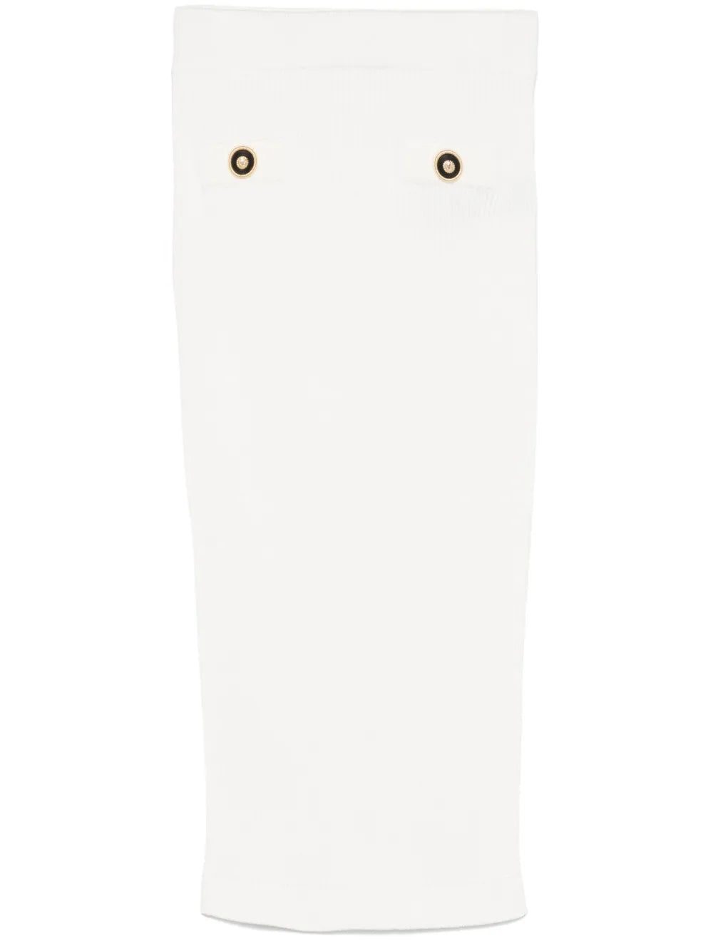 Balmain ribbed midi skirt