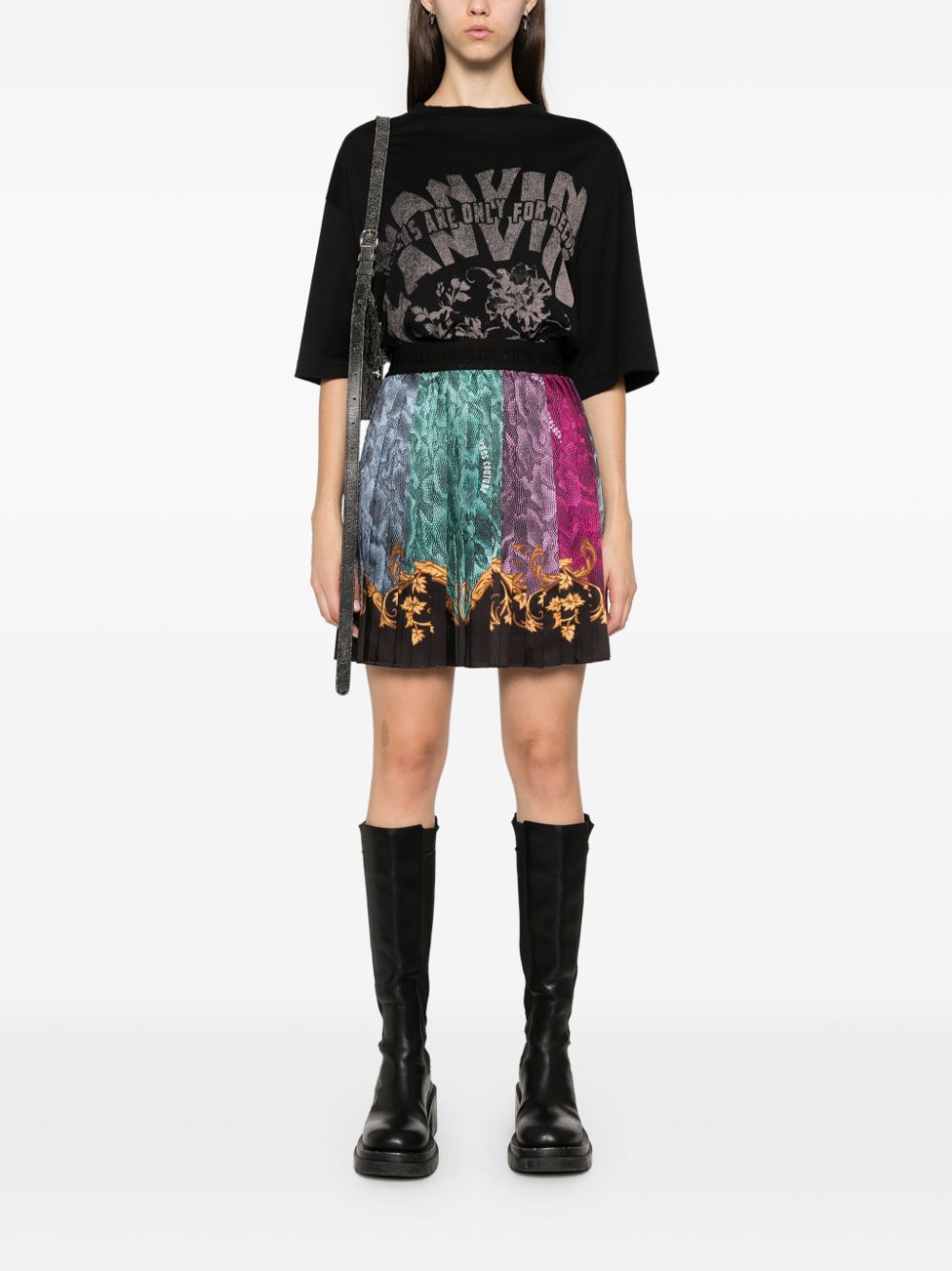 Versace Jeans Couture Barocco-print mini skirt - Image 2