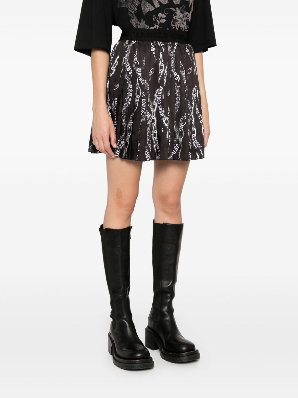 Versace Jeans Couture logo-chain mini skirt - Image 5