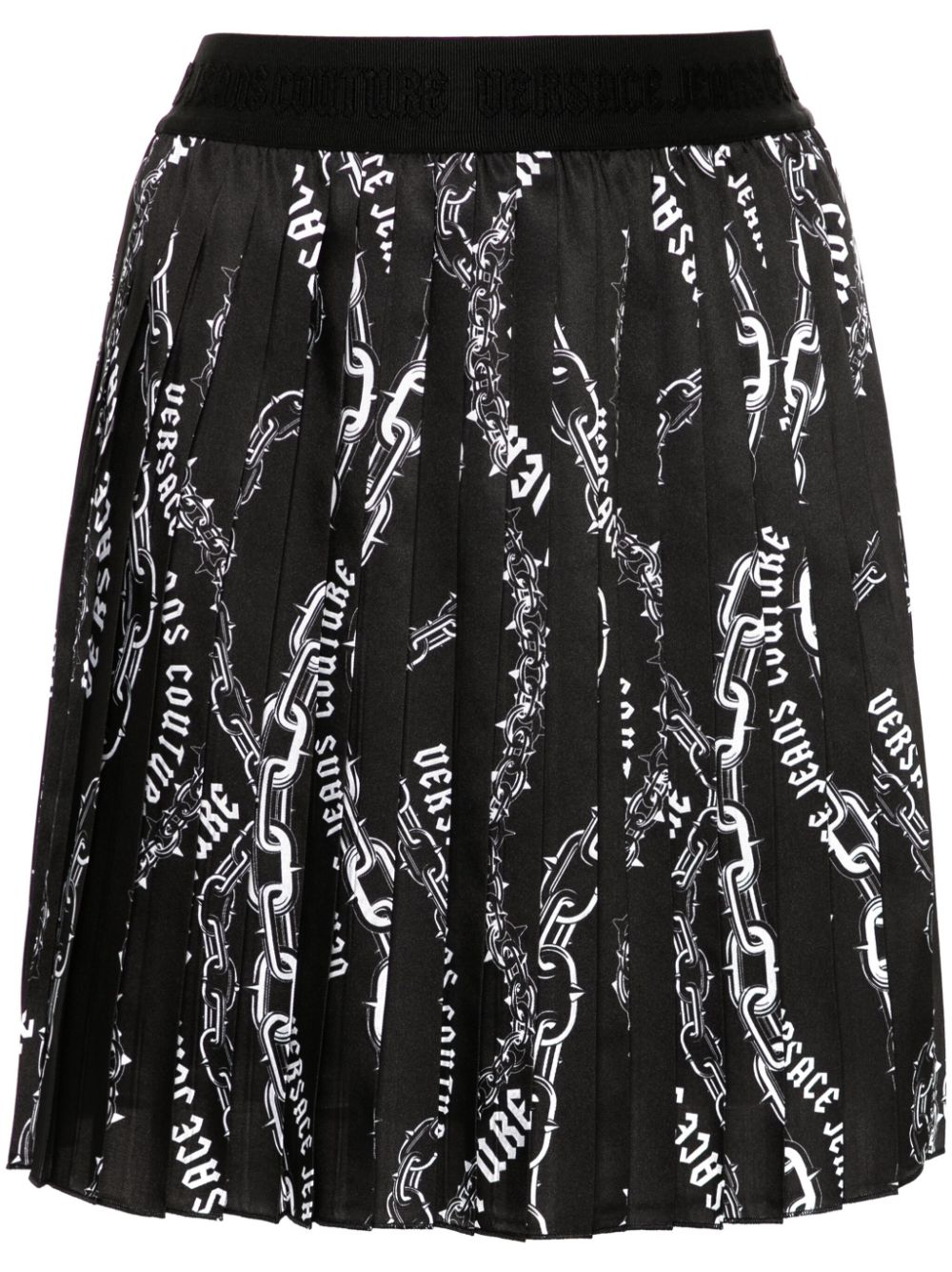 Versace Jeans Couture logo-chain mini skirt