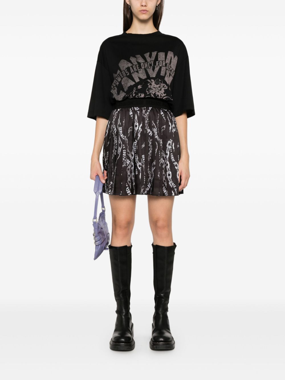 Versace Jeans Couture logo-chain mini skirt - Image 3