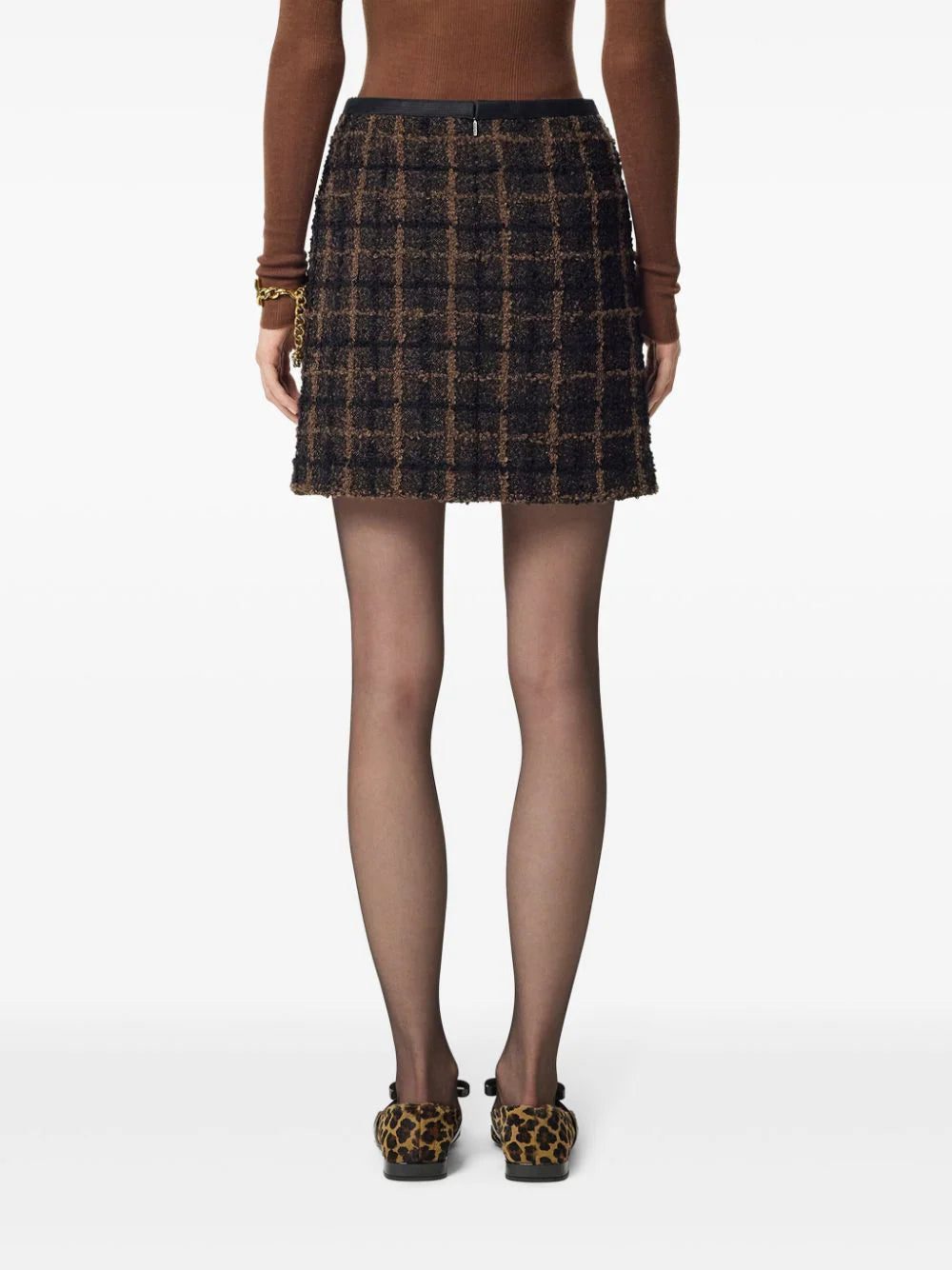 Versace bouclé tweed pencil skirt - Image 5