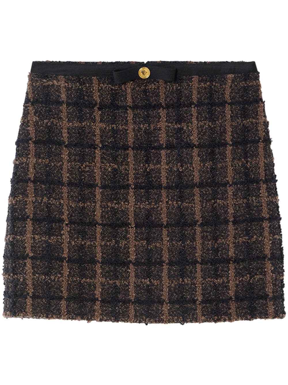 Versace bouclé tweed pencil skirt