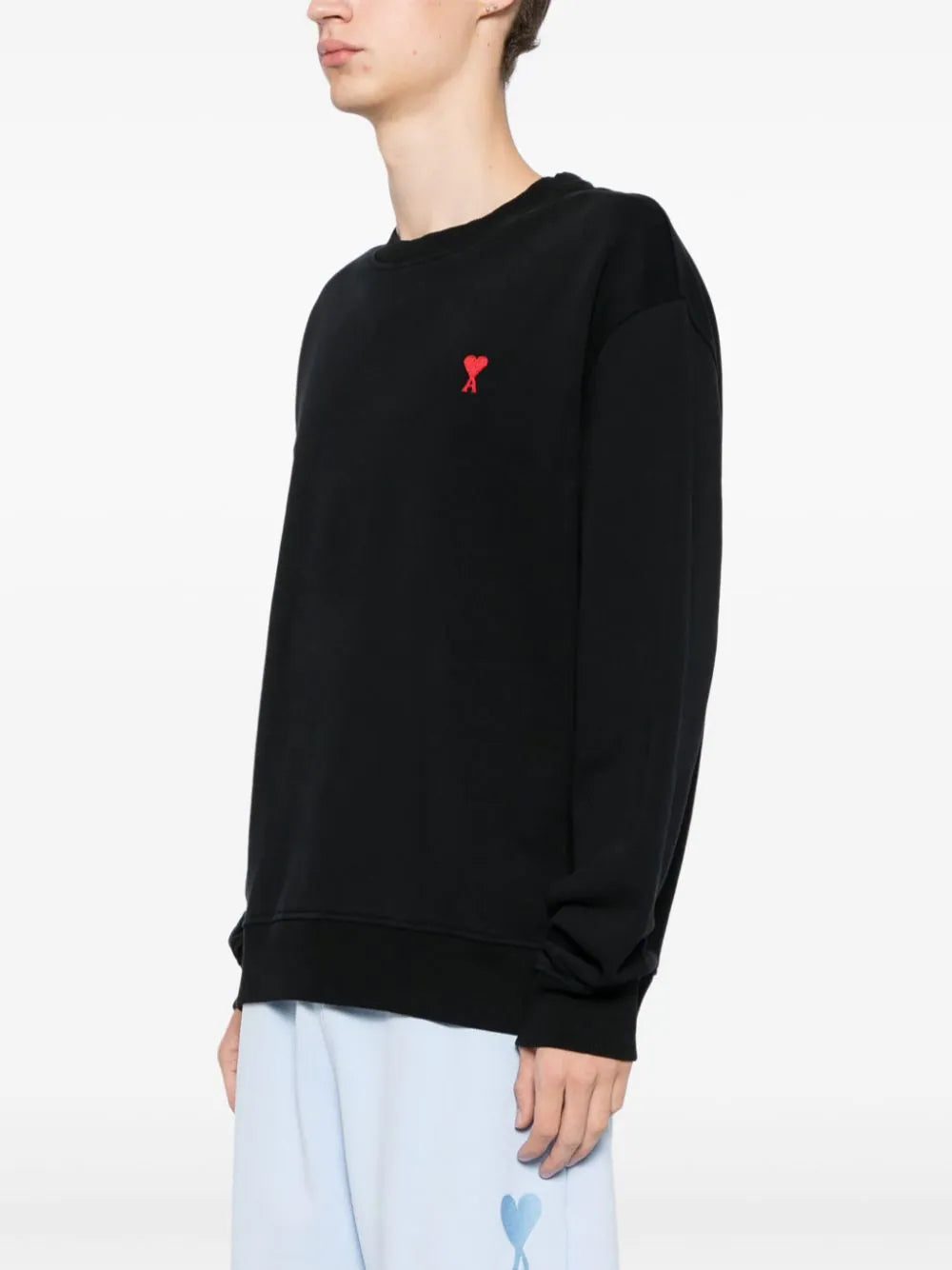 AMI Paris embroidered logo cotton sweatshirt - Image 4