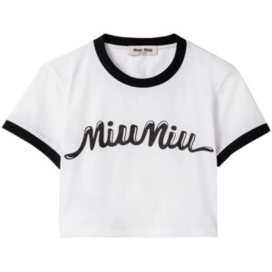 Miu Miu logo-print T-shirt