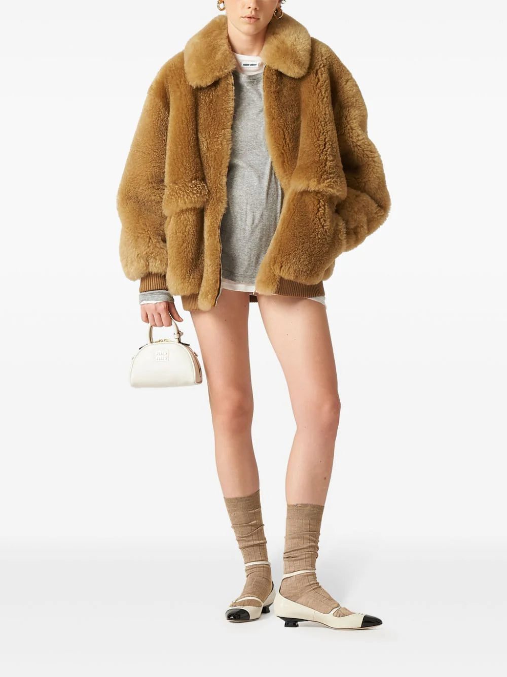 Miu Miu logo-patch T-shirt - Image 2