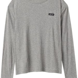 Miu Miu logo-patch T-shirt