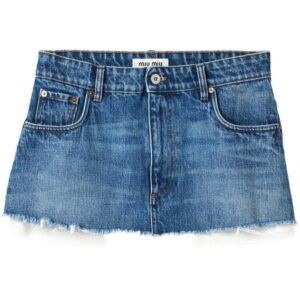 Miu Miu  denim mini skirt