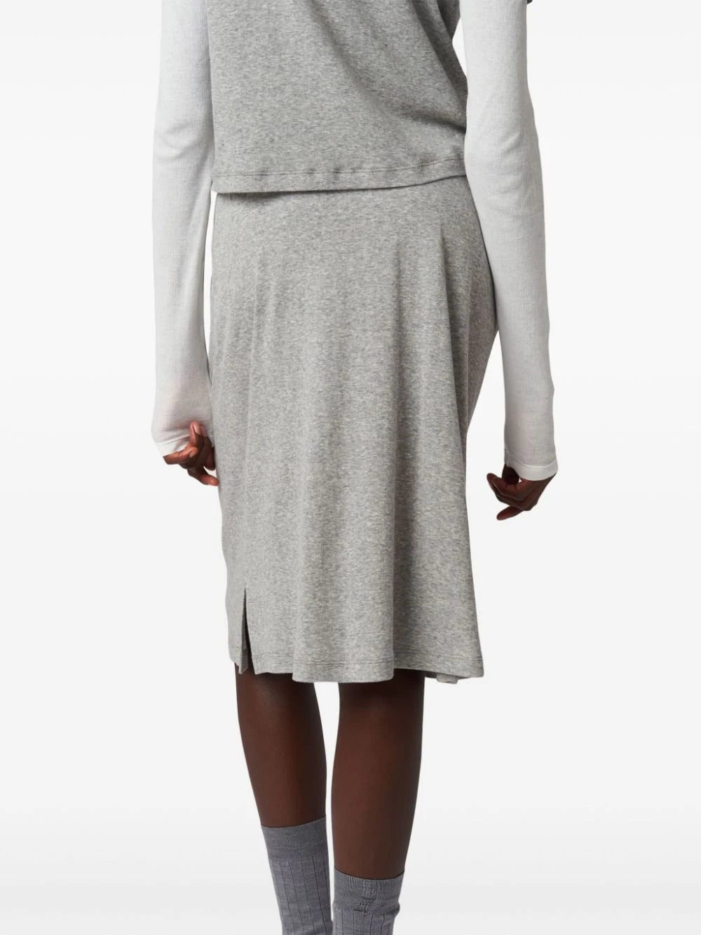 Miu Miu Ribbed jersey skirt - Image 3
