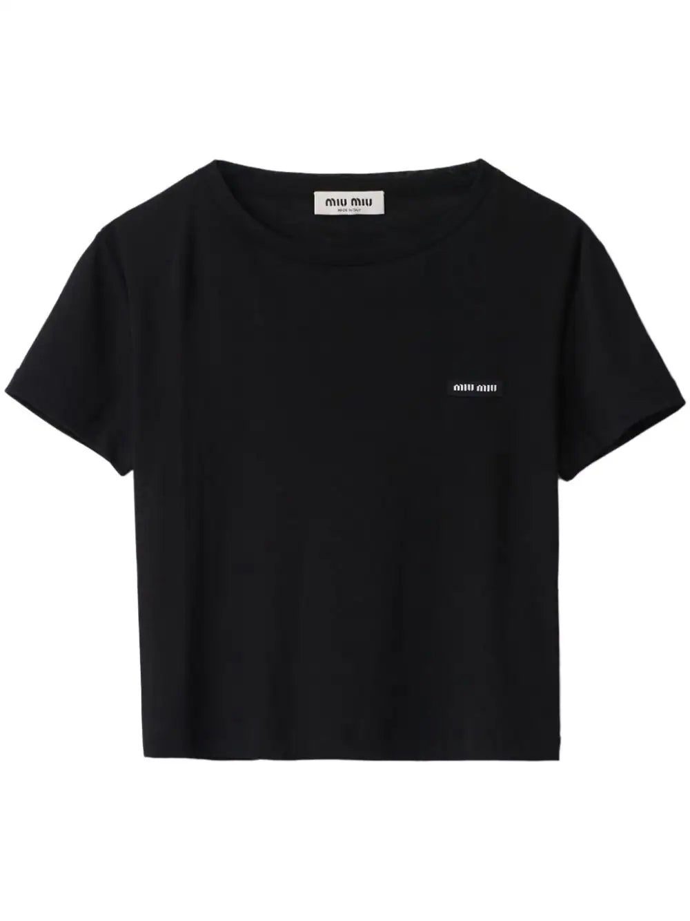 Miu Miu logo-embroidered T-shirt