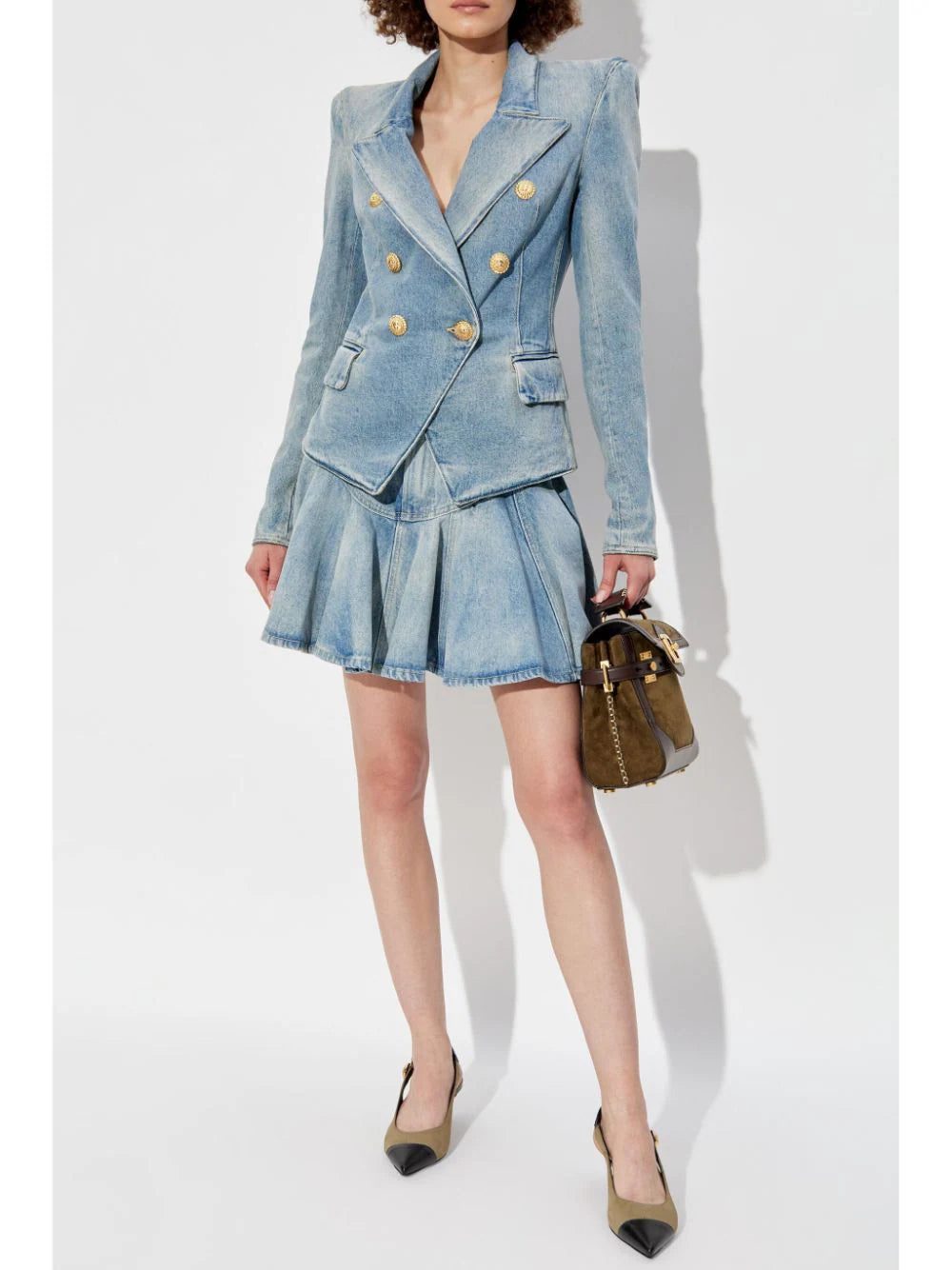 Balmain denim mini skirt - Image 2