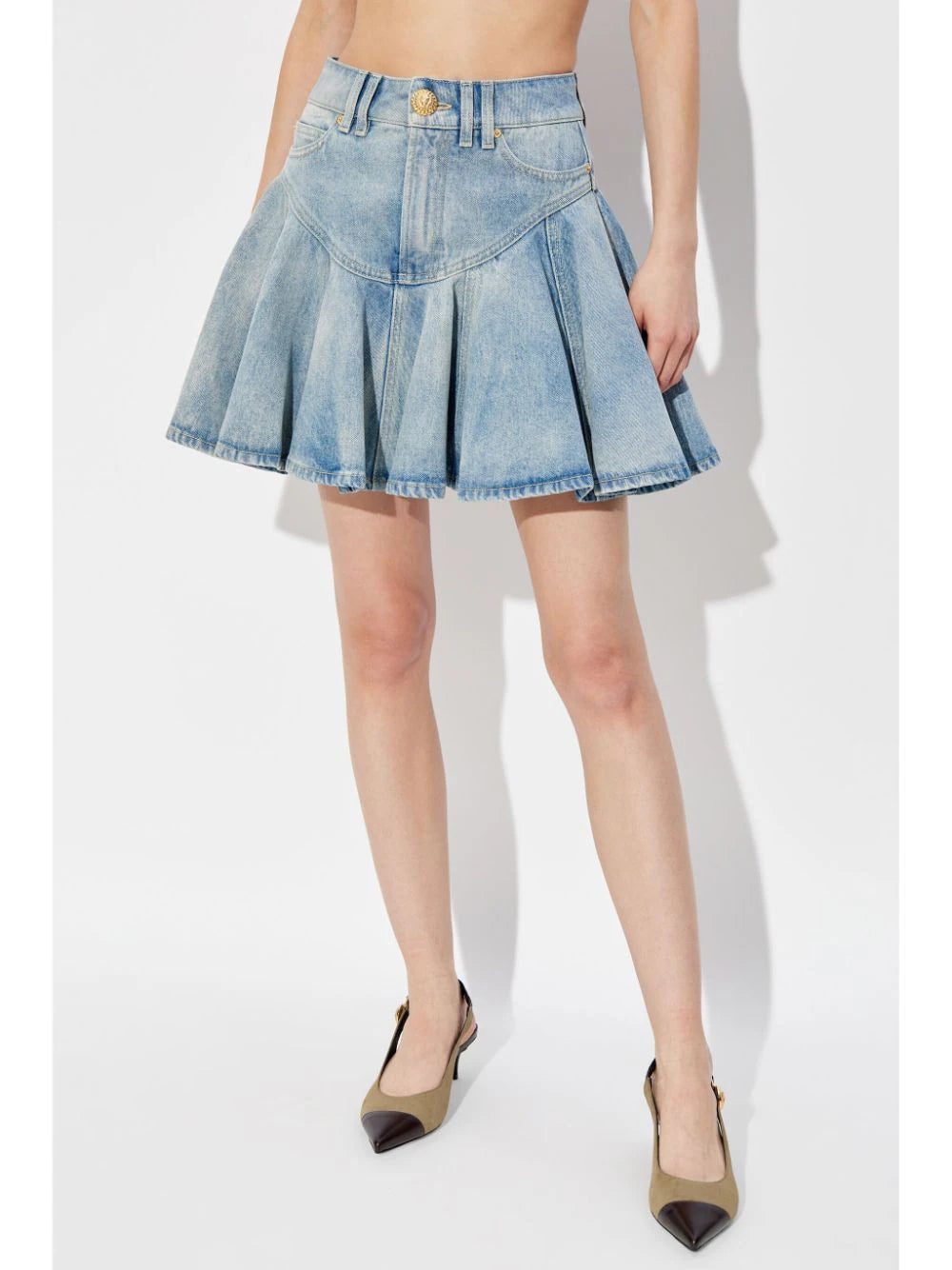 Balmain denim mini skirt - Image 3