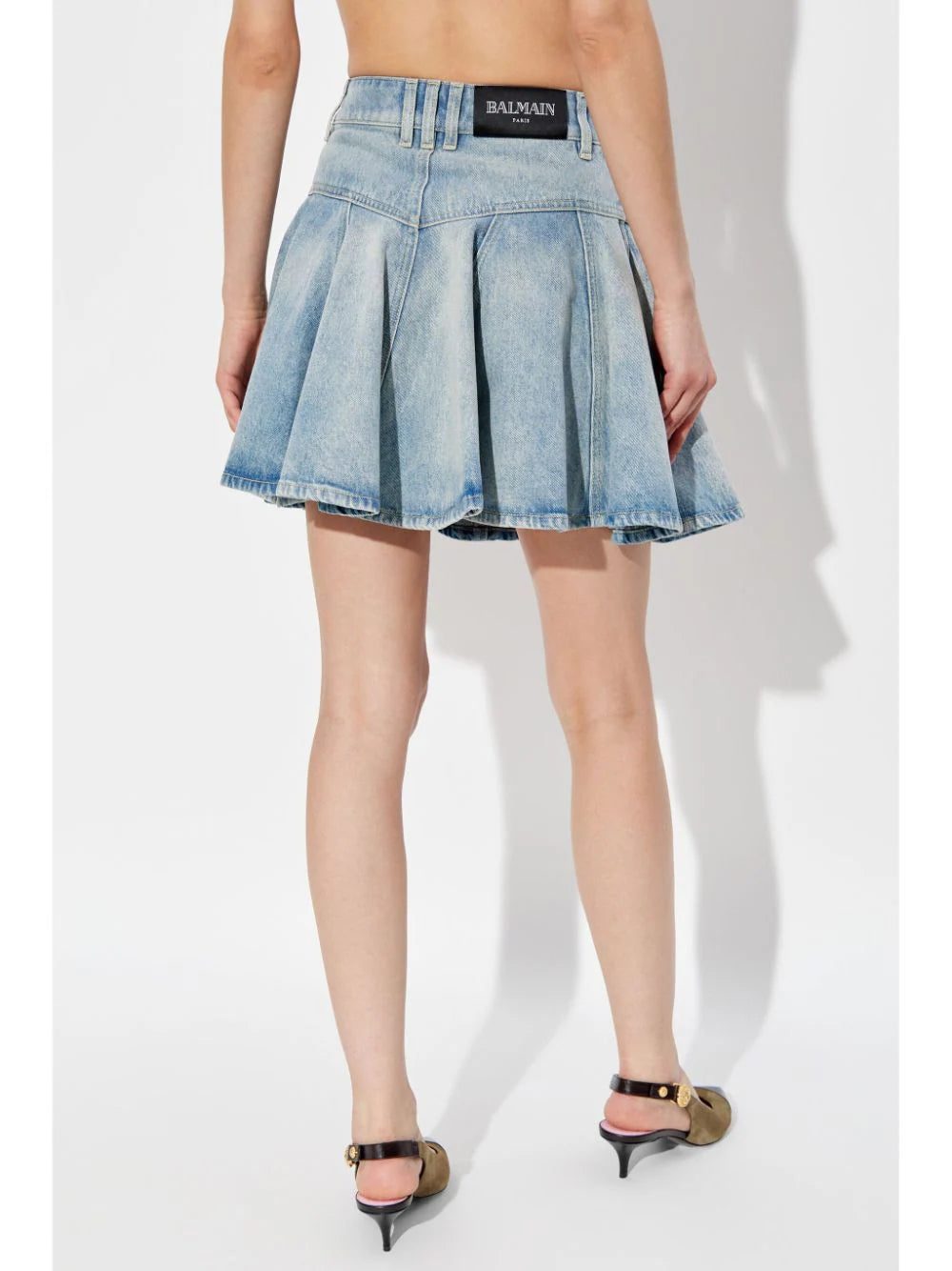 Balmain denim mini skirt - Image 4