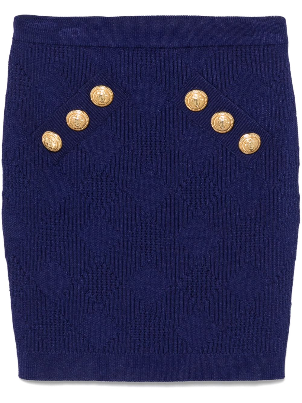 Balmain knitted mini skirt