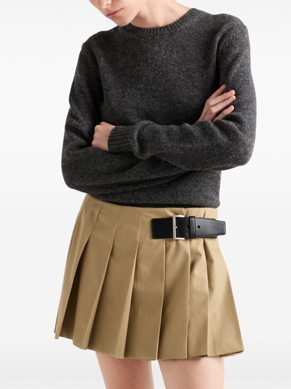 Prada buckled pleated miniskirt - Image 4